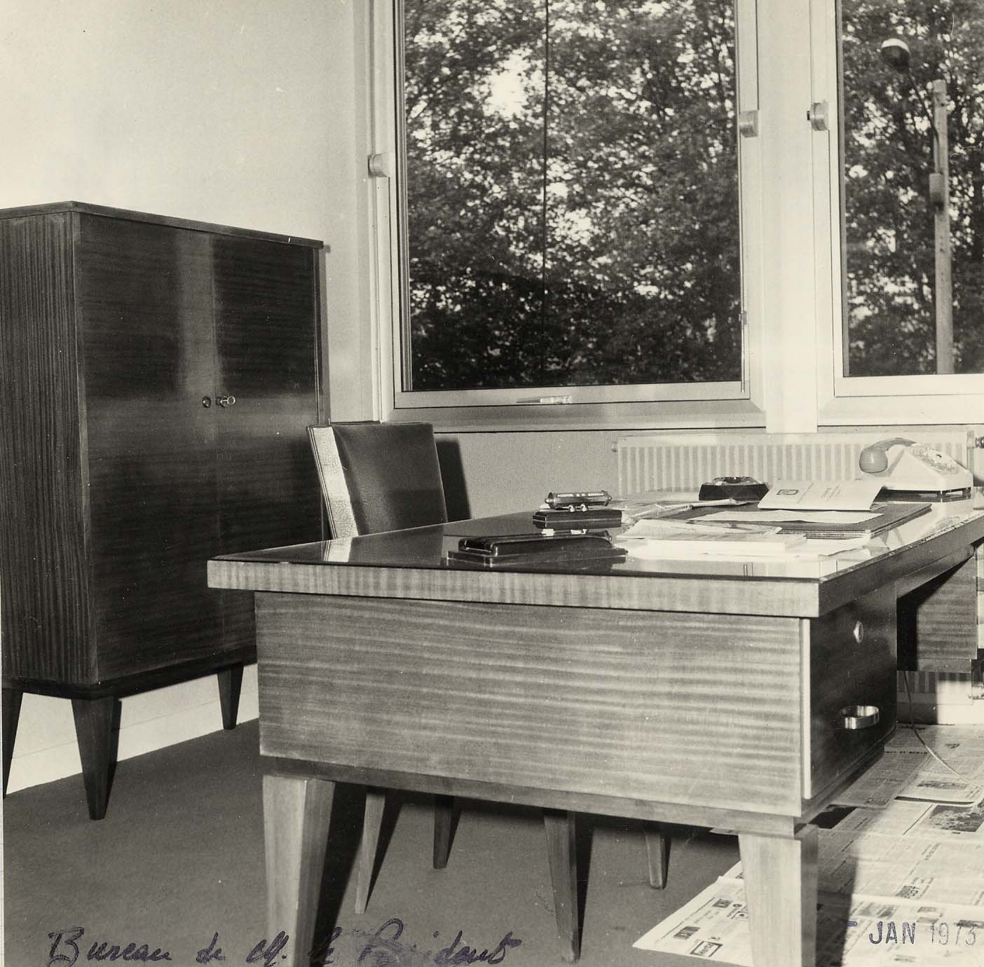 Le bureau de Roger Rocher.